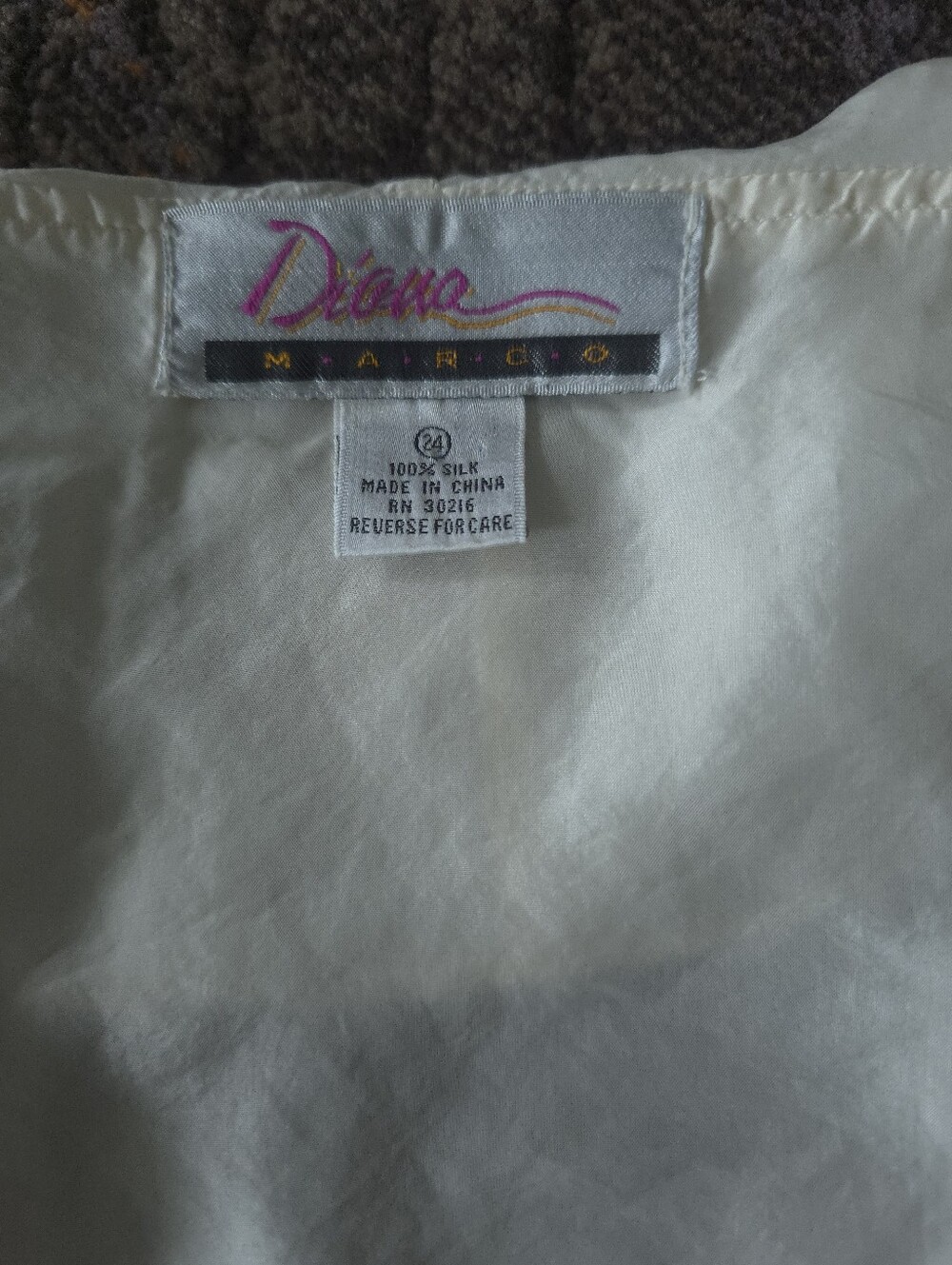 Vintage 100% Silk Cream Poet Shirt - Picture 6 of 6